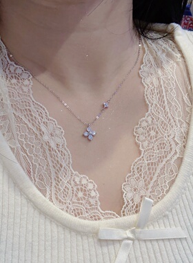 「幸运四叶草」S999纯银项链