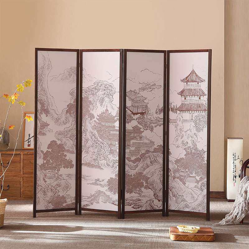 松木染色边框屏风隔断厂家 新中式办公家居酒店办公室玄关,淘宝优惠券,粉丝福利购,淘宝优惠卷