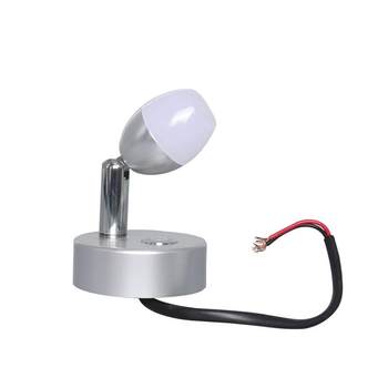 ໂຄມໄຟອ່ານຕິດຝາ RV ໂຄມໄຟ LED 12V ໂຄມໄຟລົດທີ່ມີສະຫຼັບ yacht bedside lamp RV modified spotlight