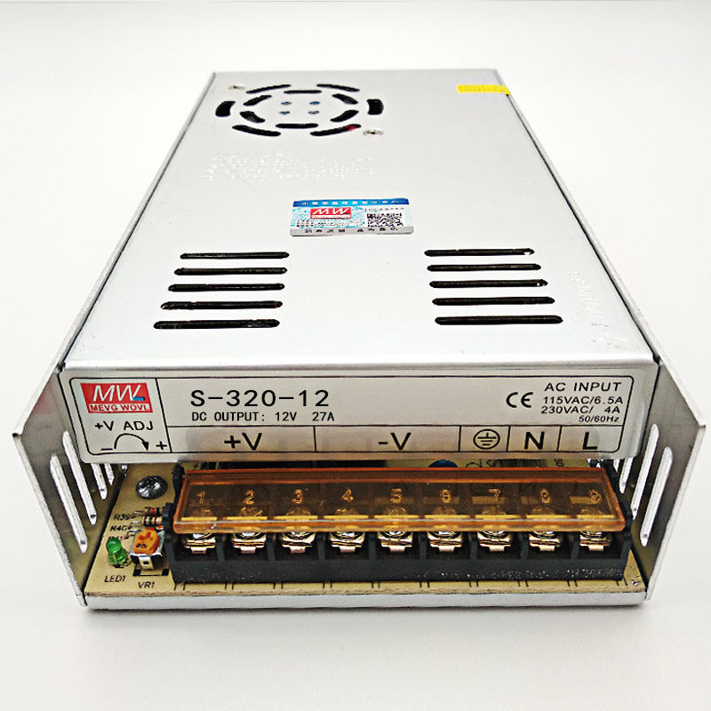 明纬320W开关电源型号S-320-24 24V13.3A 5V12V15V36V48V质保3年,淘宝优惠券,粉丝福利购,淘宝优惠卷