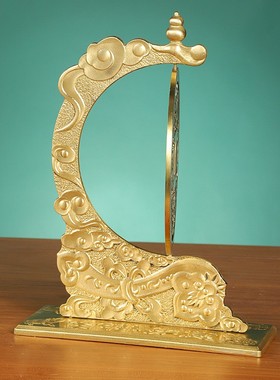 2026黄铜摆件镇zhai之宝铜钱摆件旋转桌面摆件