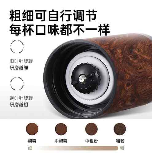 手摇研磨机手动家用小型手工手冲器具复古便携式咖啡磨粉手磨豆机