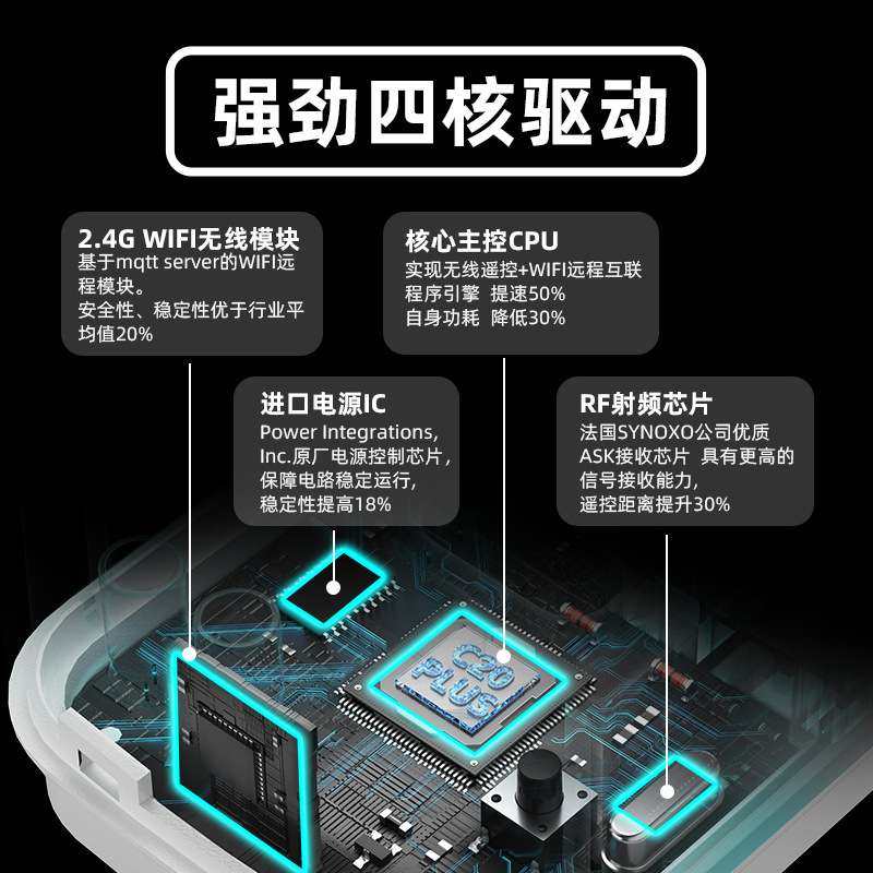 一转二 无线智能遥控插座 WIFI手机远程开关通断电 定时延时开关,淘宝优惠券,粉丝福利购,淘宝优惠卷