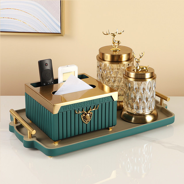 Coffee table napkin storage box model room desktop household use