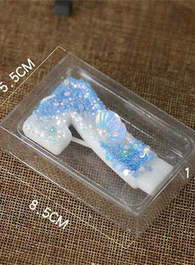 粉色蝴蝶结数字生日蜡烛