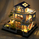 Diy cabin mini villa blue waltz gift