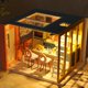 Diy handmade cabin mini art house model ornaments
