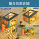 Diy handmade cabin mini art house model ornaments