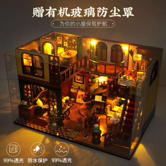 Republic of China style diy cabin model birthday gift for girls