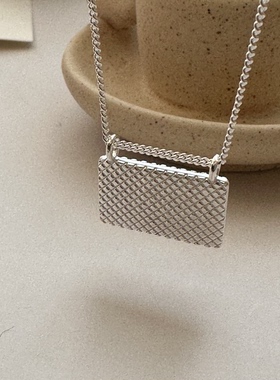 大气风轻奢项链臻致 银S925小众时尚精致百搭轻奢月光宝盒包包