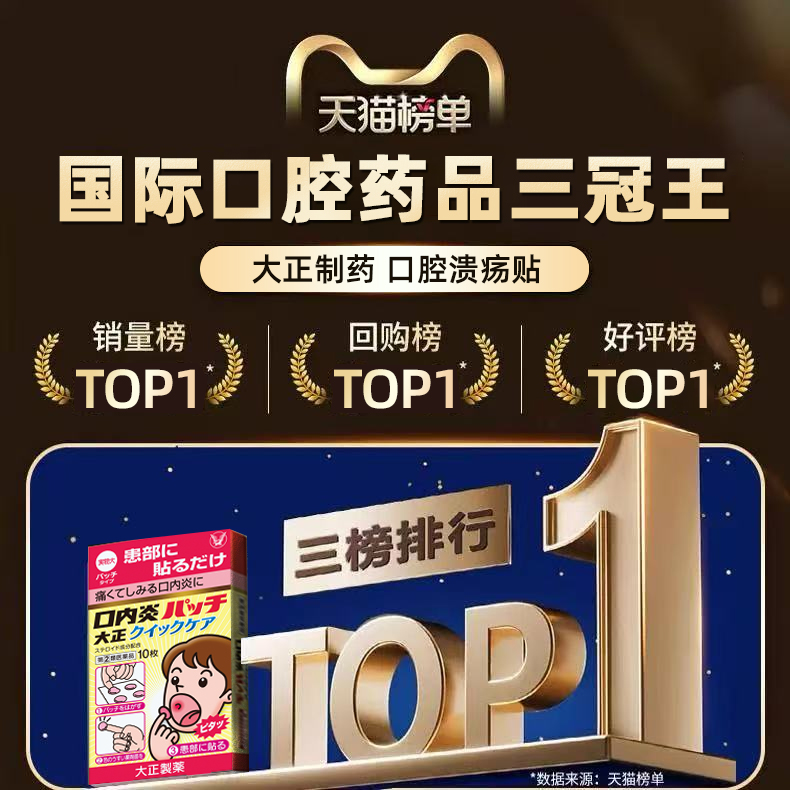 【吉杰双11】日本大正制药口腔溃疡口内炎舌头消炎上火快速版*2