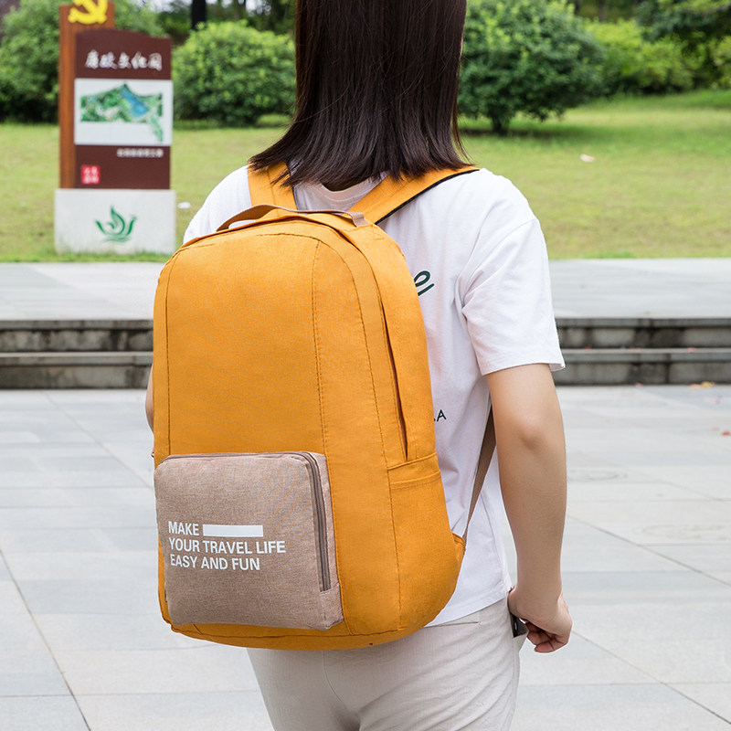 男女款超轻可折叠防水旅行双肩背包 hdwiss双肩背包