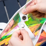 Модная прозрачная вместительная и большая сумка через плечо из ПВХ, ремешок для сумки на одно плечо, трендовая водонепроницаемая пляжная льняная сумка