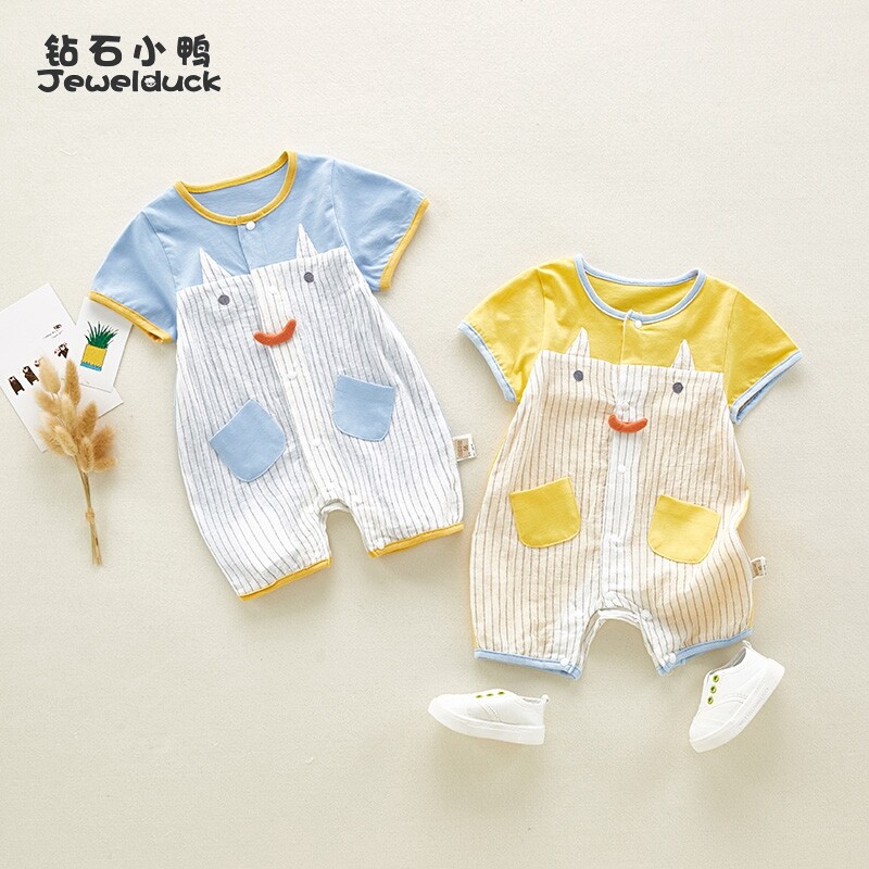 3-6个月9 0-1岁幼儿外出哈衣 考味佳健祥连身衣/爬服/哈衣