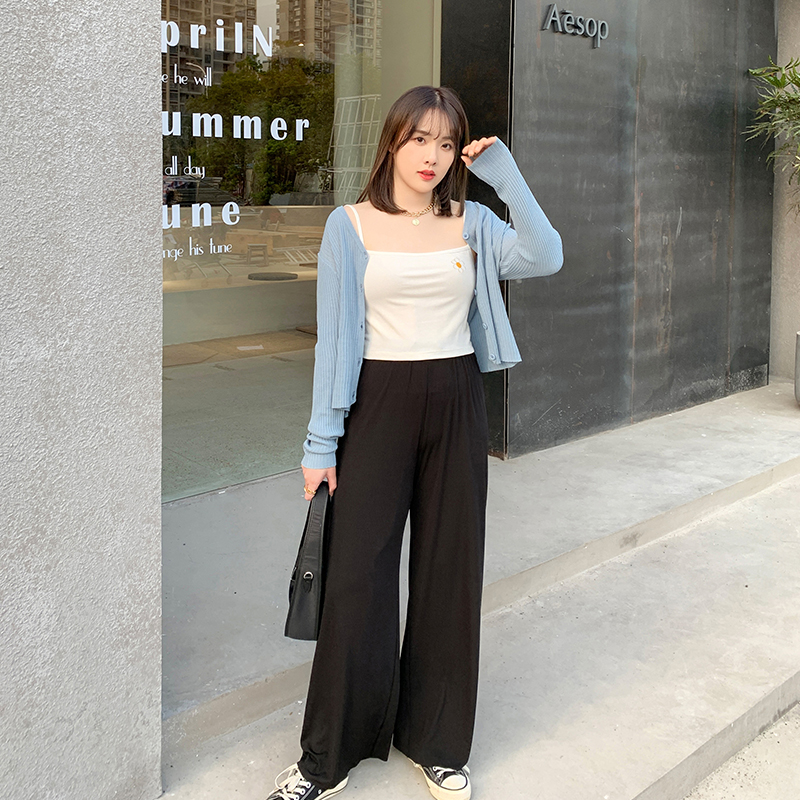 【125斤唐不灵bling】大码2020阔腿裤 唐不灵Bling微胖定制大码女装