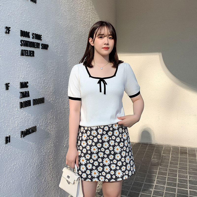 【125斤唐不灵bling】网红半裙a字裙 唐不灵Bling微胖定制大码女装