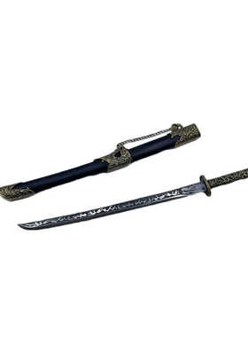 龙泉手工微兵器模型不锈钢袖珍剑金属小短刀迷你兵器古汉剑未开刃
