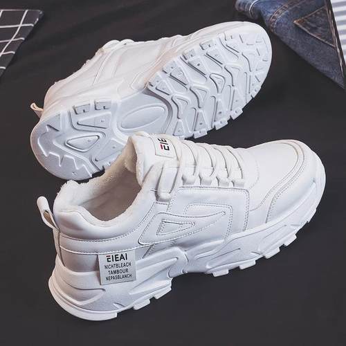 2024夏季新款ins休闲 运动老爹潮鞋韩版潮流男鞋百搭加绒保暖棉鞋 - 图2