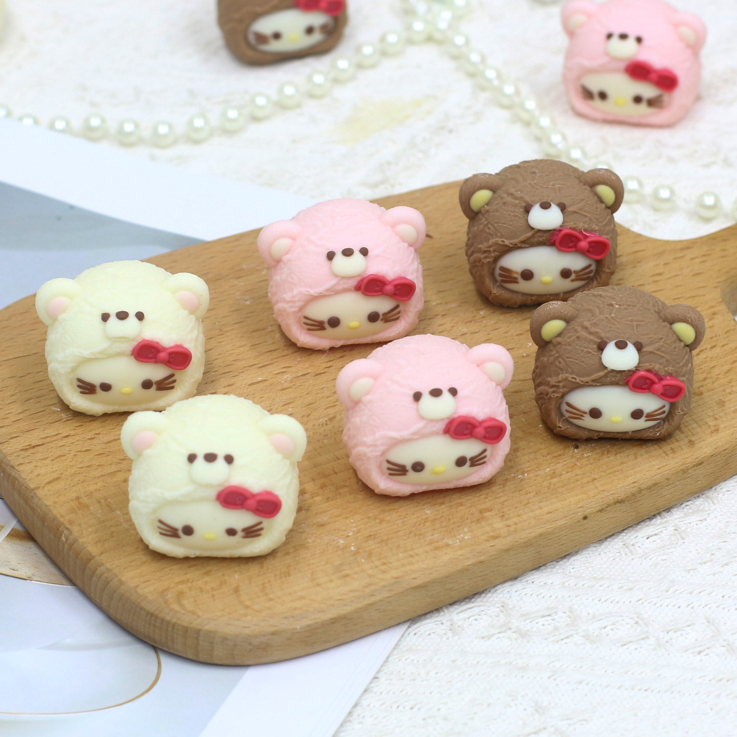 kt猫头巧克力蛋糕装饰小号小熊KT成品情侣卡通立体烘焙甜品摆配件,淘宝优惠券,粉丝福利购,淘宝优惠卷