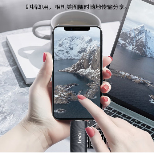 Lexar/雷克沙 SD/TF读卡器USB3.2高速双接口手机台式笔记本电脑用 - 图1