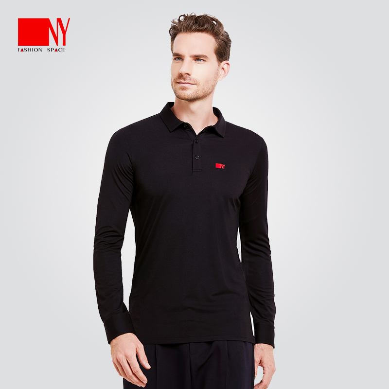 NY纳艺摩登舞拉丁舞服男士练功舞蹈服训练服装国标舞上衣男21115T - 图1