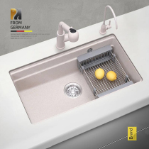 Rock quartz stone sink Large single sink Granite Wash Basin Kitchen-in-stage washbasin Sink Wash Pool Water Basin