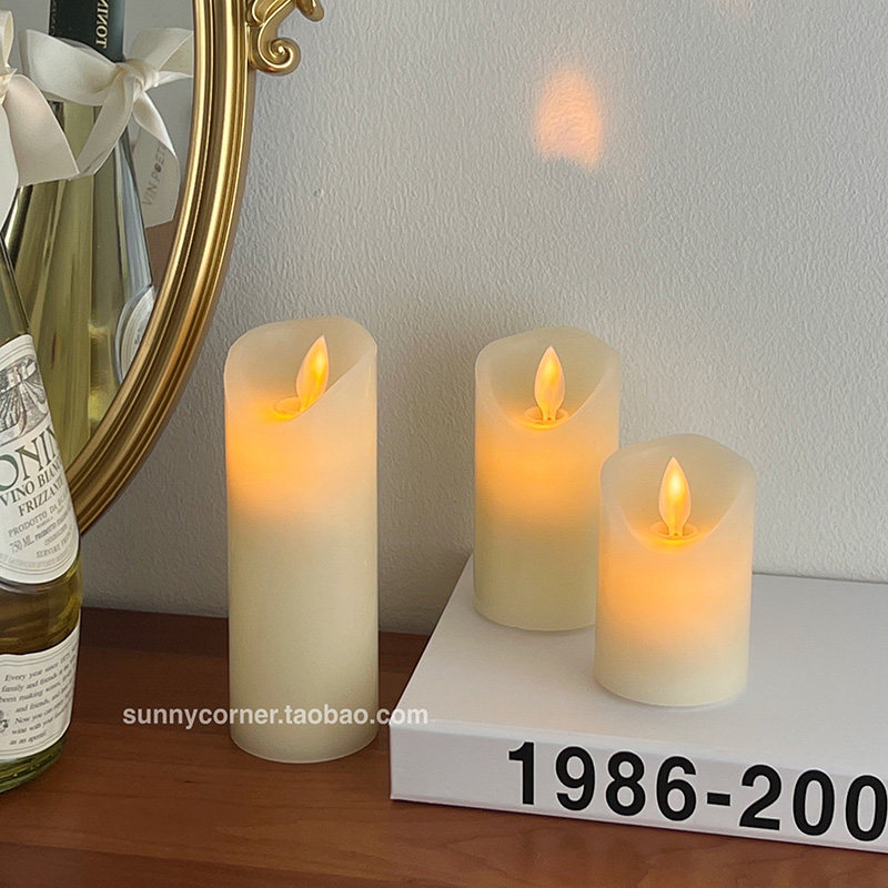 跃动的烛光～摇摆灯芯仿真led蜡烛灯ins拍照装饰氛围灯卧室小夜灯,淘宝优惠券,粉丝福利购,淘宝优惠卷