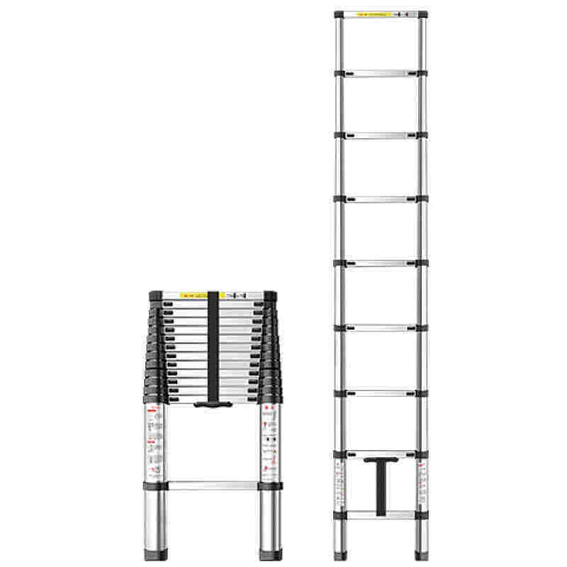 梯子家用折叠多功能加厚铝合金伸缩梯人字梯升降工程梯小梯 - 图2