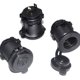 Modification of automobile and motorcycle accessories waterproof power supply mother seat car cigarette lighter socket DS1011 black