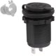 Modification of automobile and motorcycle accessories waterproof power supply mother seat car cigarette lighter socket DS1011 black