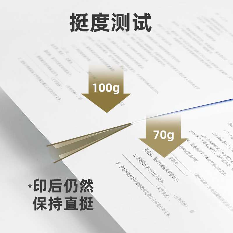 B5打印纸A4复印纸a5双胶纸160g80g加厚A4纸100g克A3白纸120g140g - 图1