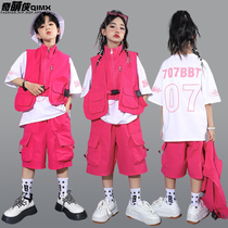 Street dance Childrens Chazz Girls jazz dance Costume Dopamine Machia Suit Boy Hip Hop Autumn Winter Tide Dress