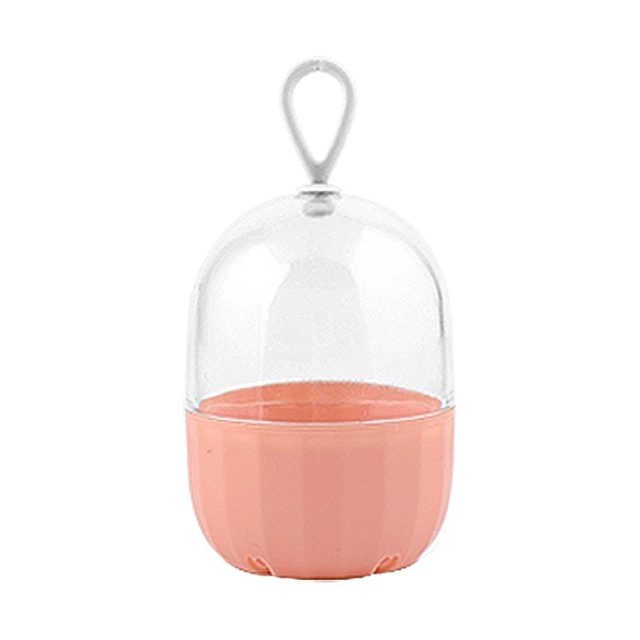Storage box/Beauty egg B1P243-Sponge makeup egg stand with cover Powder puff dustproof portable breathable transparent