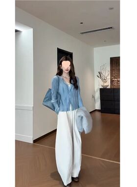 纹理装女氛围韩系褶皱休