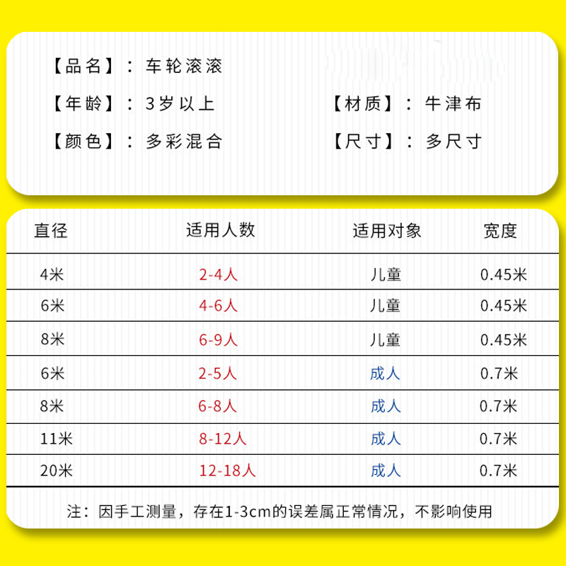 无敌风火轮公司团队拓展团建游戏车轮滚滚户外活动趣味运动会道具-图1