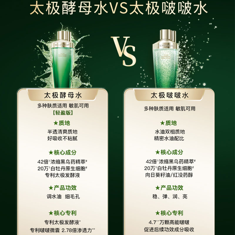佰草集太极啵啵水保湿修护翡翠水波波精华水女官方旗舰店正品官网 - 图2
