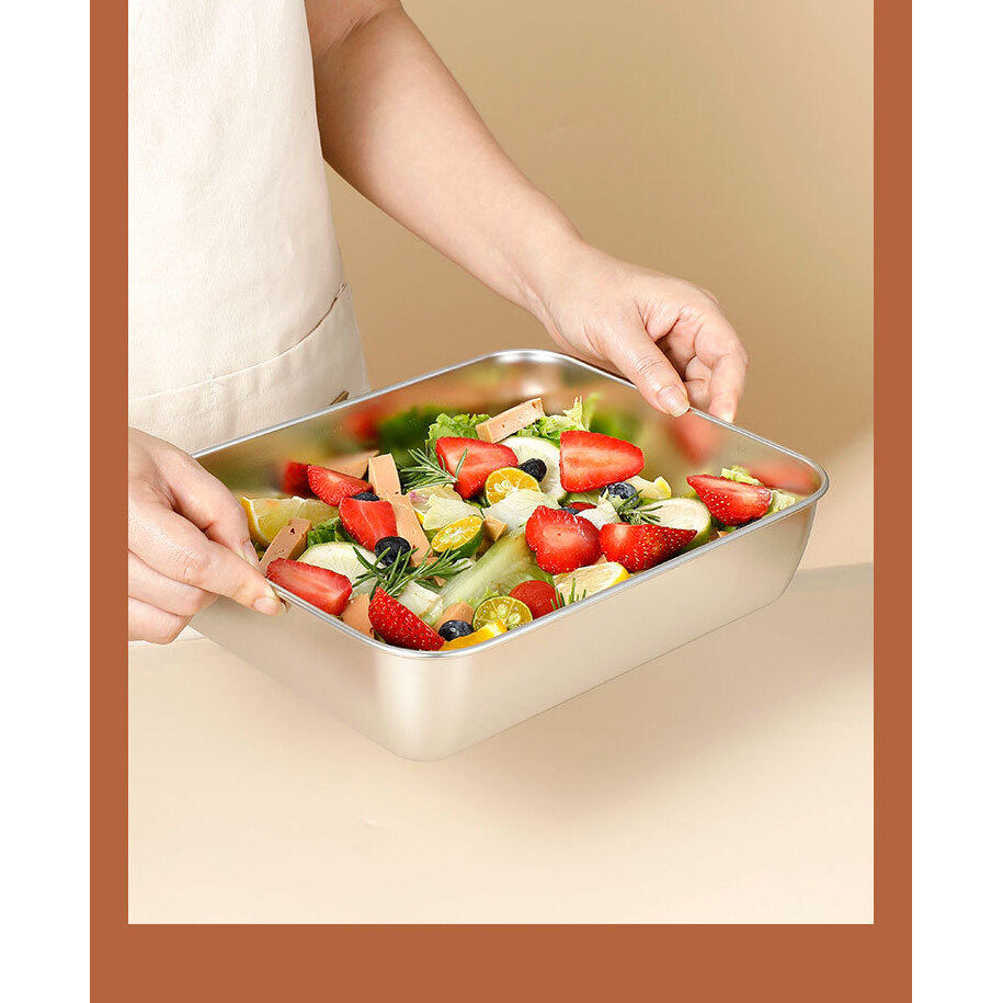 不锈钢保鲜盒分装盘加厚方盘凉菜盘托盘烧烤盘毛巾多用盘,淘宝优惠券,粉丝福利购,淘宝优惠卷