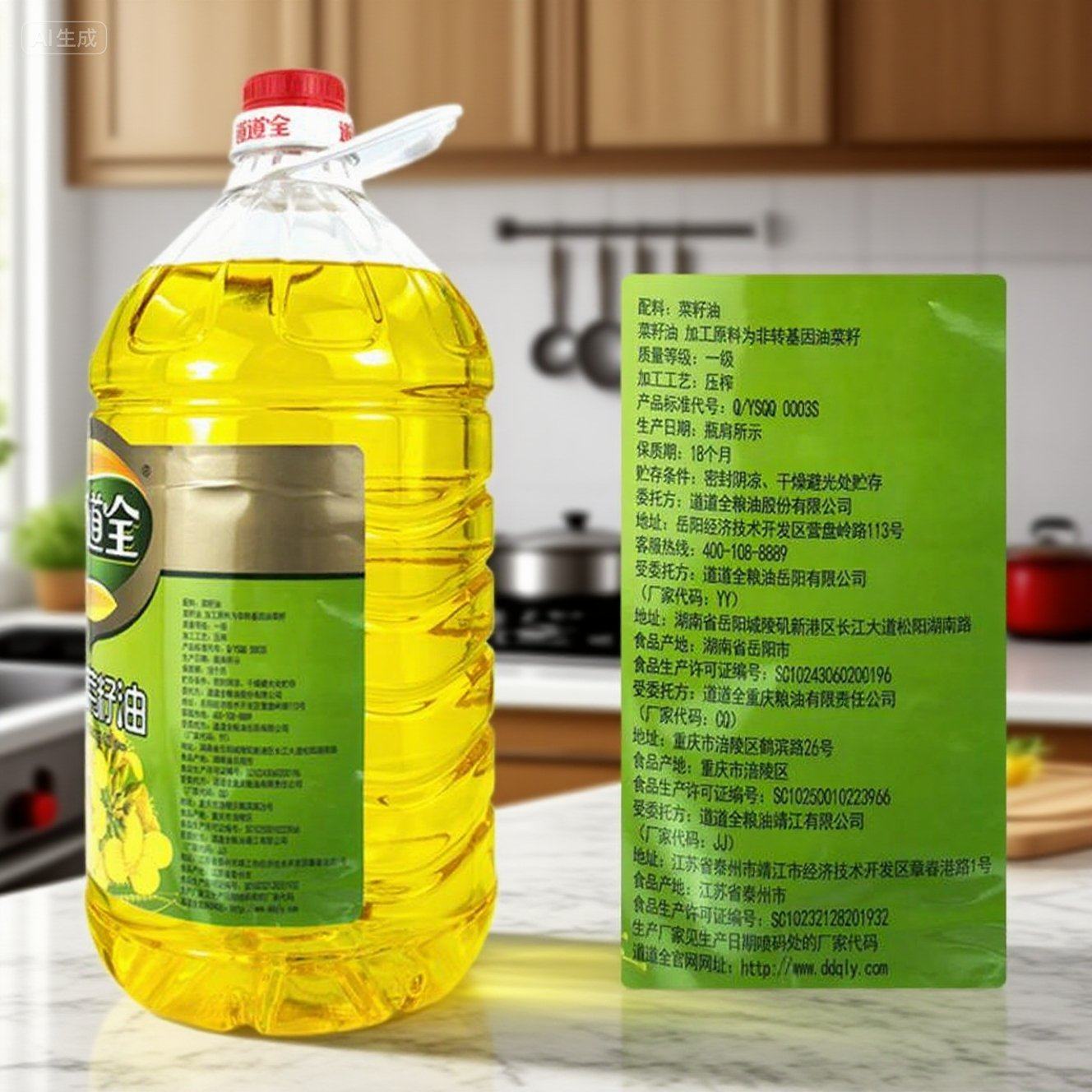 5L×4瓶一级道道全纯正菜籽油非转基因物理压榨学校家用零防腐剂,淘宝优惠券,粉丝福利购,淘宝优惠卷