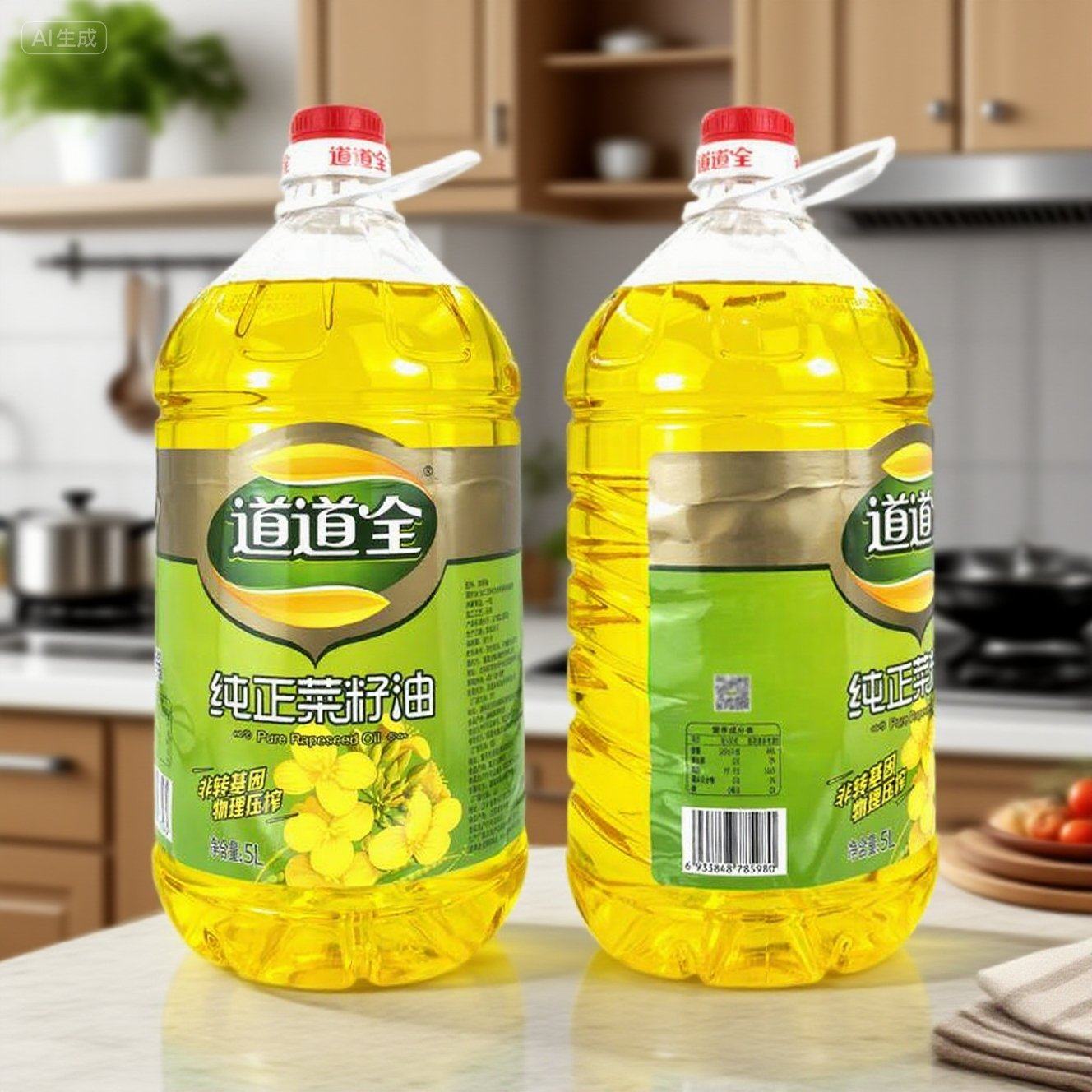 5L×4瓶一级道道全纯正菜籽油非转基因物理压榨学校家用零防腐剂,淘宝优惠券,粉丝福利购,淘宝优惠卷