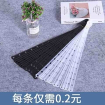 Share New Hui Clothing Clothes Hanger Connecting Strips Leather Strips with clothes hanger transparent clothes Link strip trousers clips