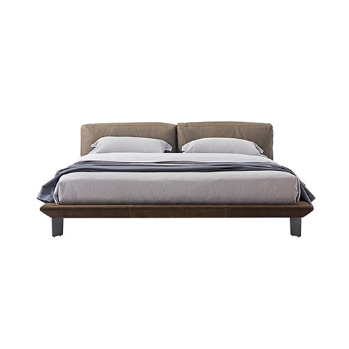 芬纳维亚传承 现代极简全真皮软床意式大平层双人床(Alain艾伦) - 图3