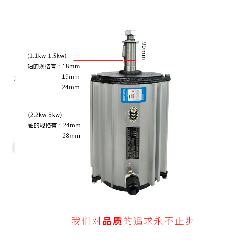 冷风机电机环保空调马达1.1千瓦1.5千瓦冷风机专用电机纯铜电机