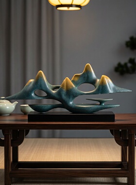 新中式创意假山禅意摆件