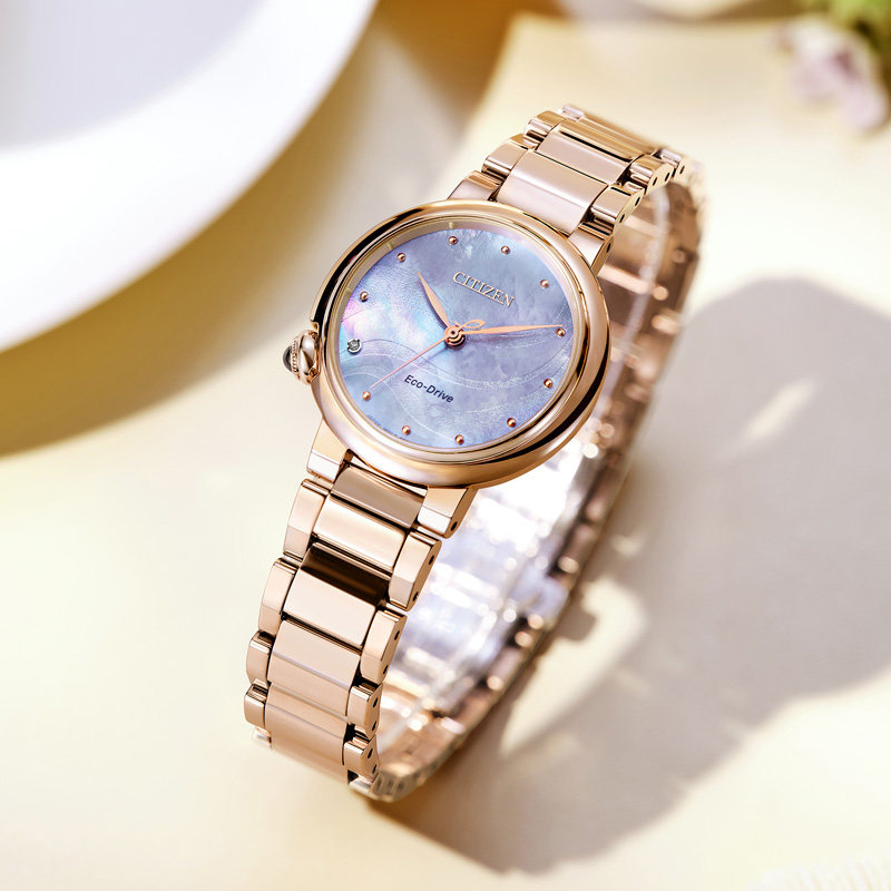 citizen日本光动能女梦幻钢带女表 时友海外日韩腕表