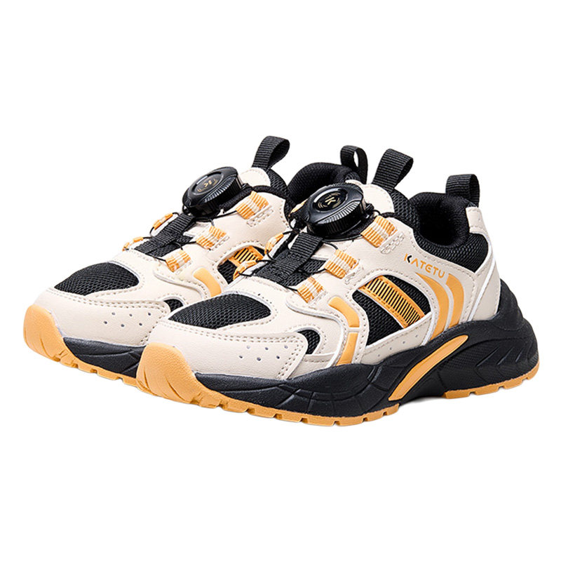 卡特兔防滑运动鞋2026新款春季男童旋钮扣跑步鞋女童软底休闲鞋,淘宝优惠券,粉丝福利购,淘宝优惠卷