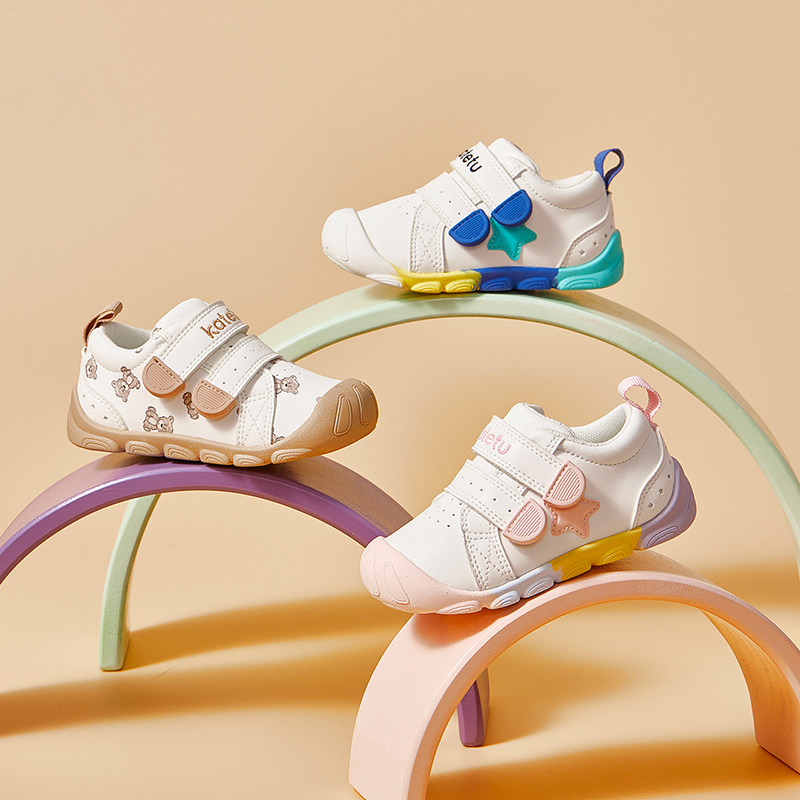 卡特兔小白鞋2026新款春季男女童防滑板鞋宝宝学步休闲鞋软底潮鞋,淘宝优惠券,粉丝福利购,淘宝优惠卷