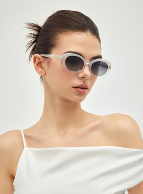 Polaroid宝丽来偏光墨镜窄方框猫眼女款时尚太阳镜防紫外线0101