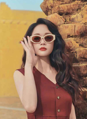 【陈乔恩同款】宝丽来偏光墨镜2025年新款复古几何形女款墨镜0103