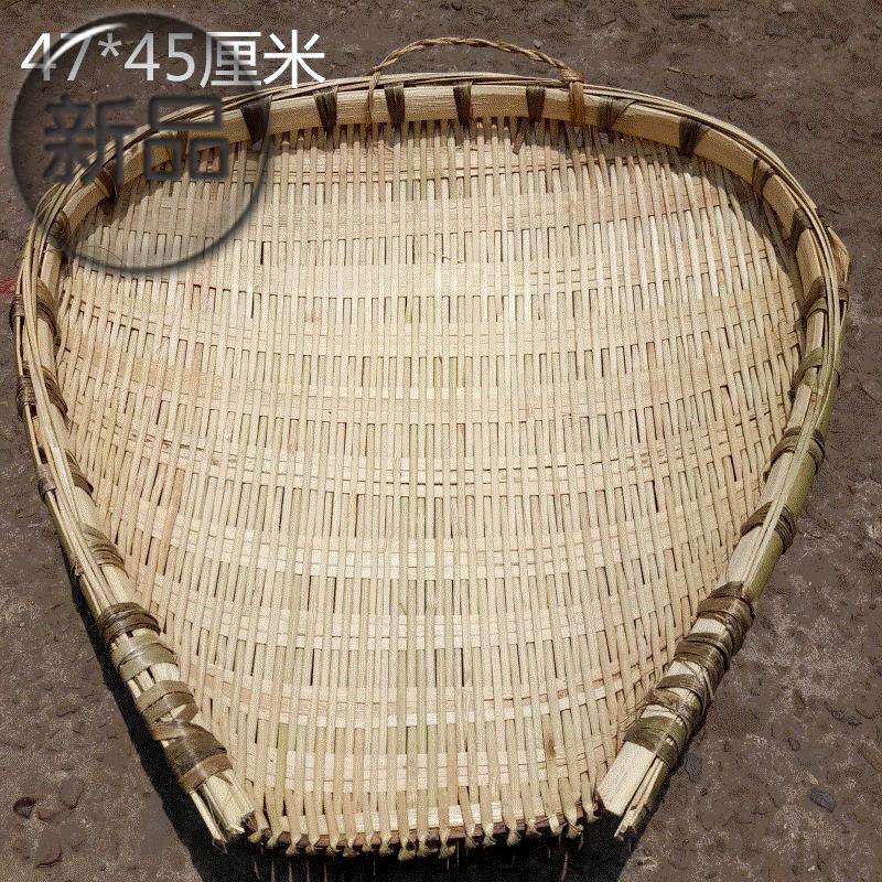 四川竹编22筲箕簸箕竹制品筛子沥米装洗菜乘菜篮火锅饭店家用_虎窝淘