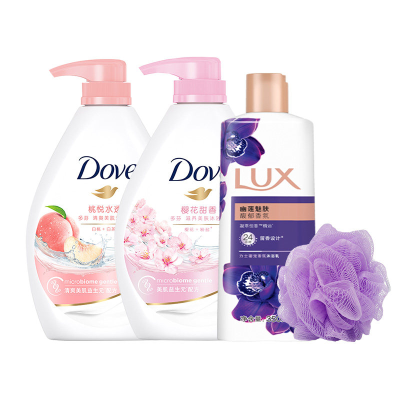 多芬桃悦水透樱花滋养官方沐浴露 钛川家居沐浴露